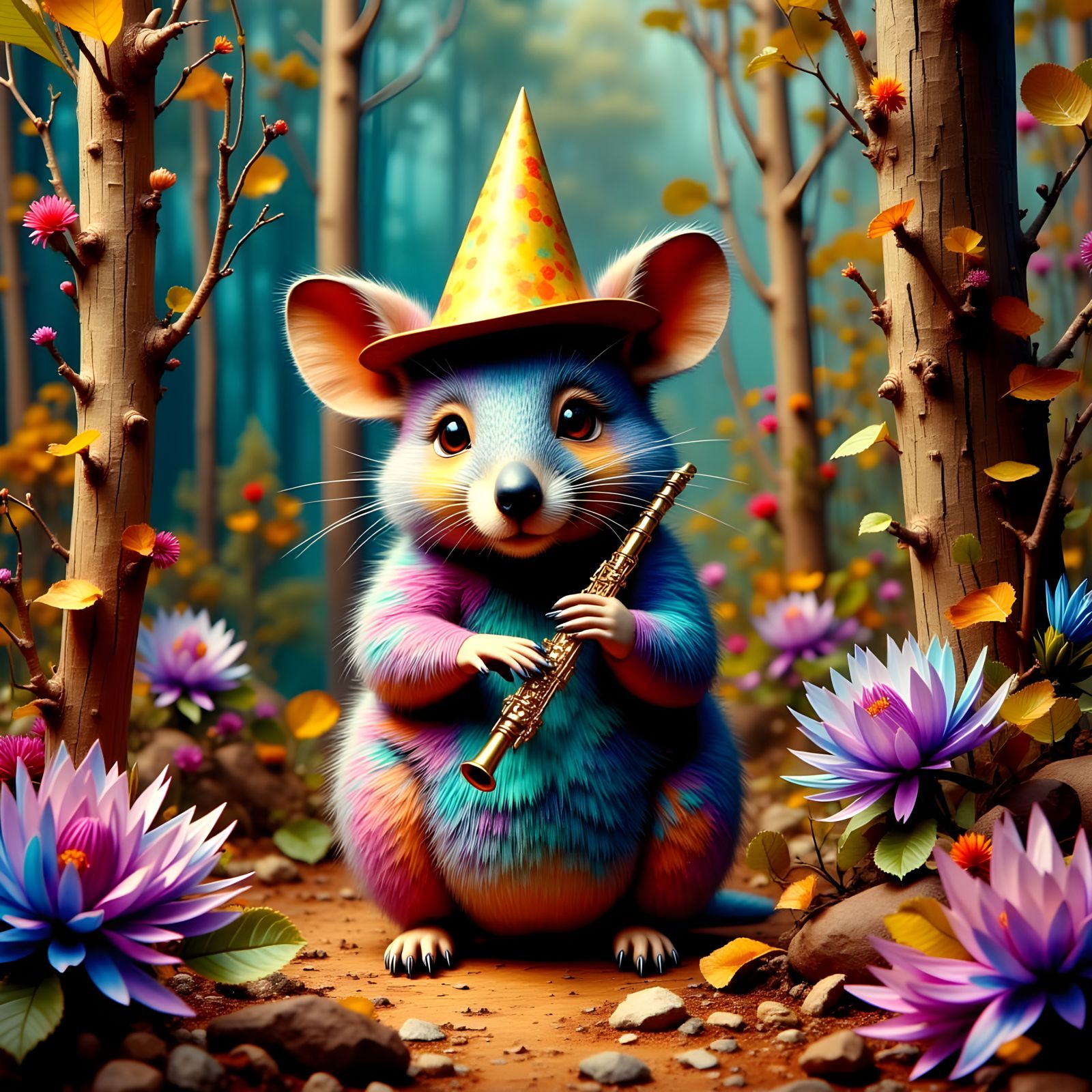 Quokka Jazz Maestro in Vibrant Australian Bush