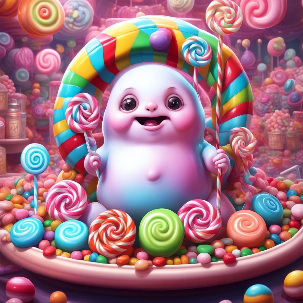 Magick Servitor Creation in Candy Art Style