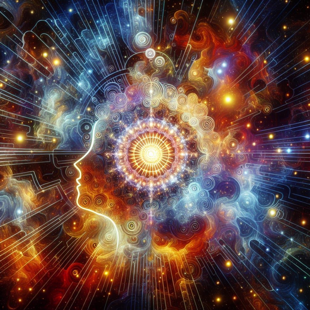 Radiant Humanity: A Holographic Cosmic Illustration