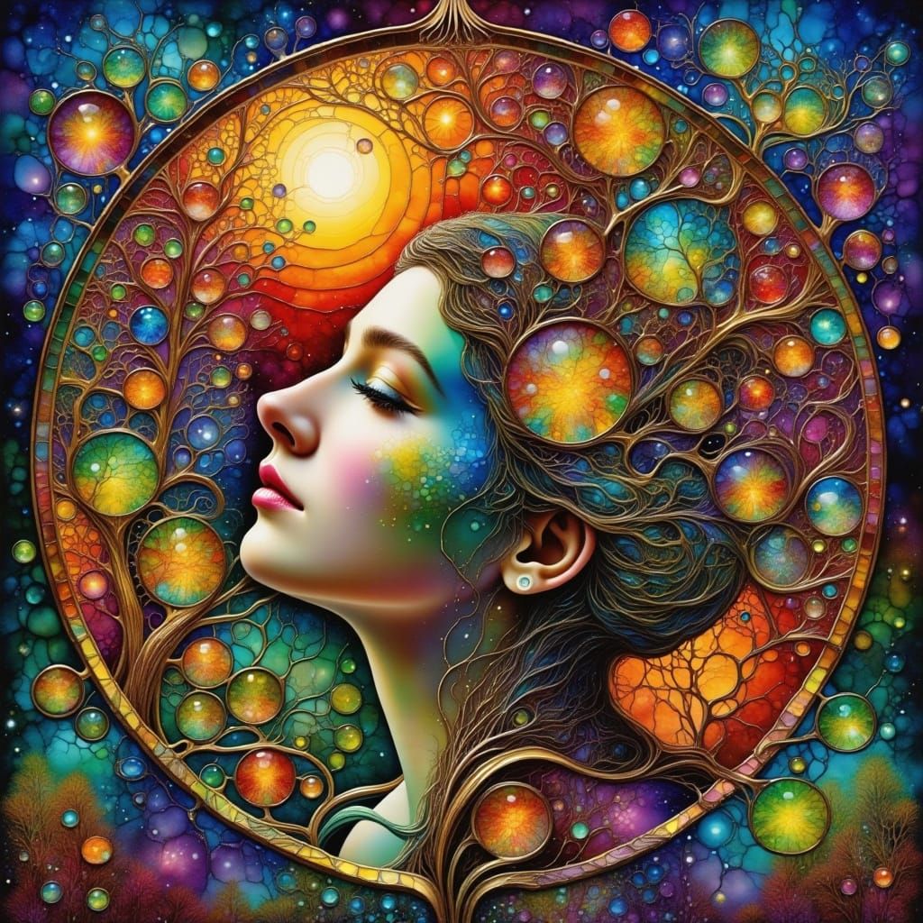 Surreal Masterpiece: Serenity Meets Flemish Baroque