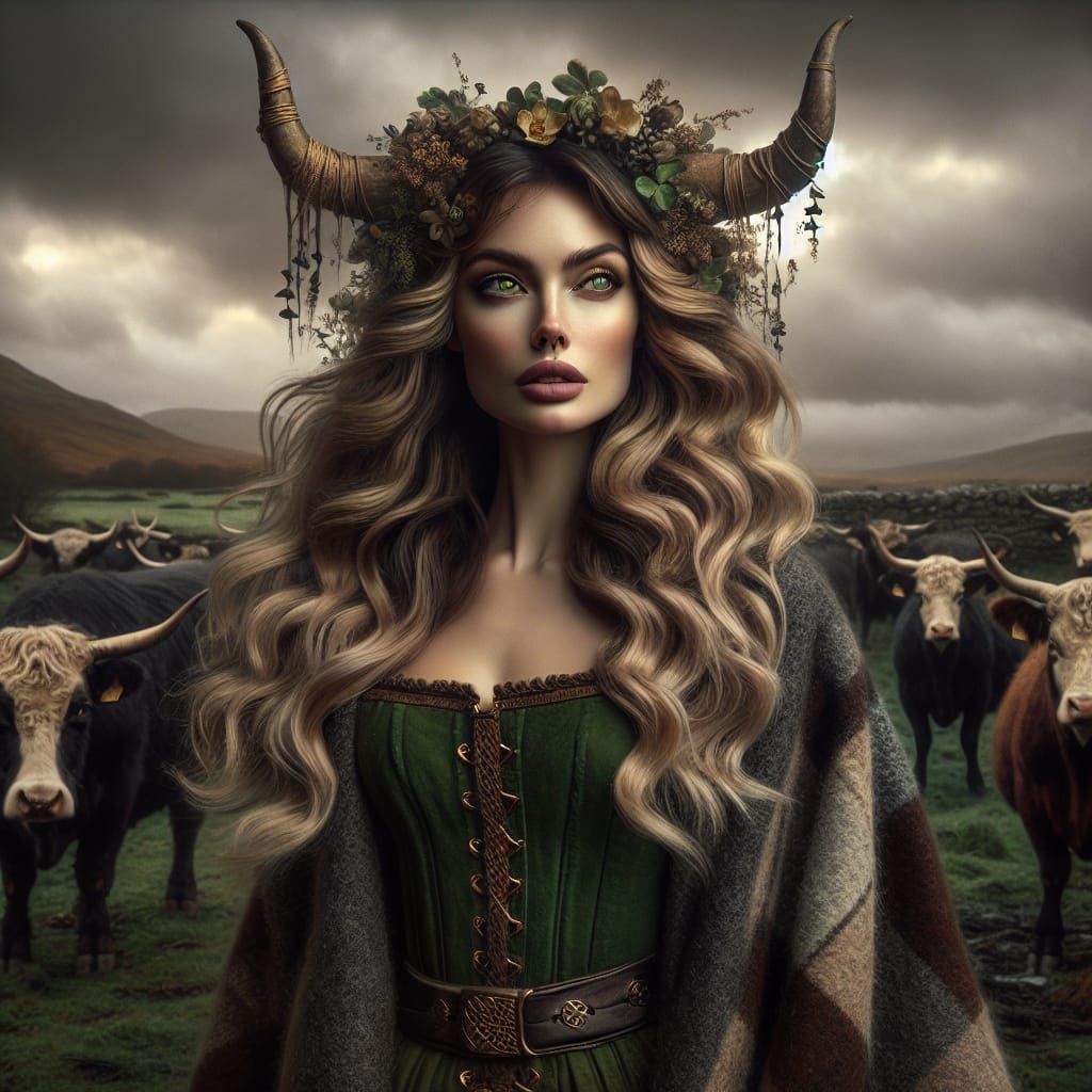 Flidais (pronounced Flee-ish), "Beautiful Hair", an Irish Celtic Earth/Fertility Goddess believed to also be a Goddess o...