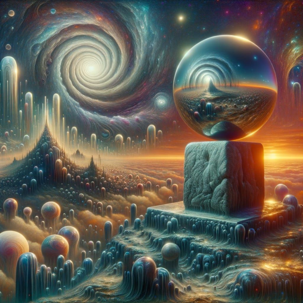 Psychedelic Dreamscape in a Surrealist Style