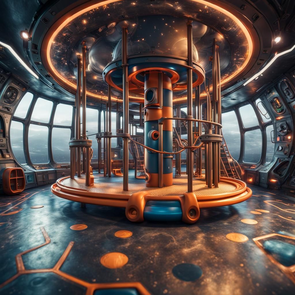 Hyperrealistic Playground At Spaceship 64 Megapixels
