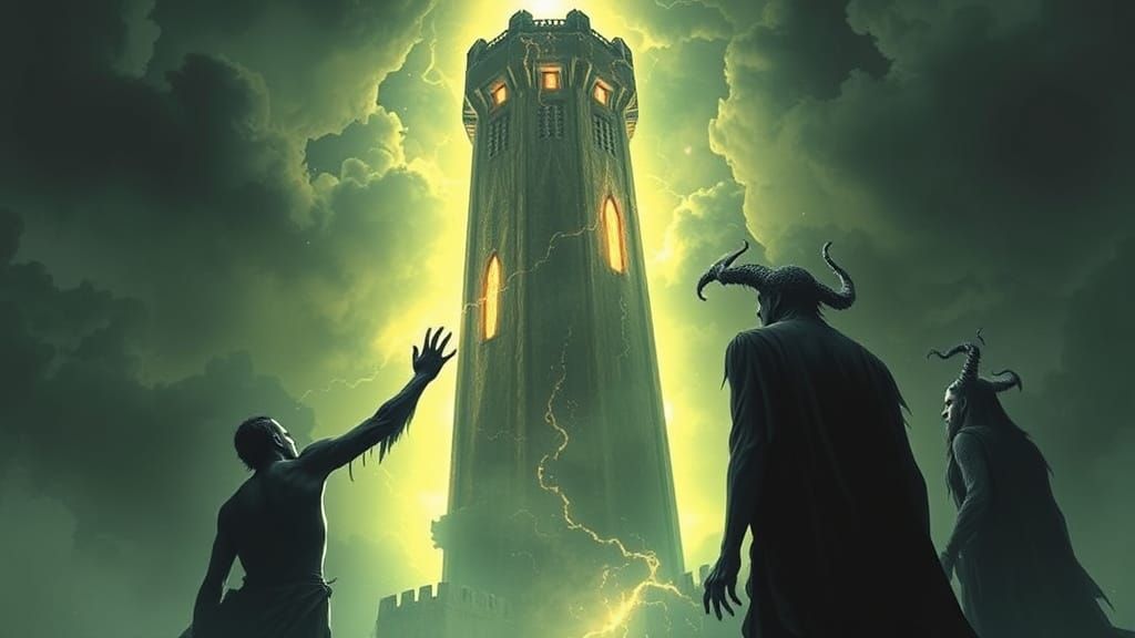 The tower began to glow with an otherworldly light