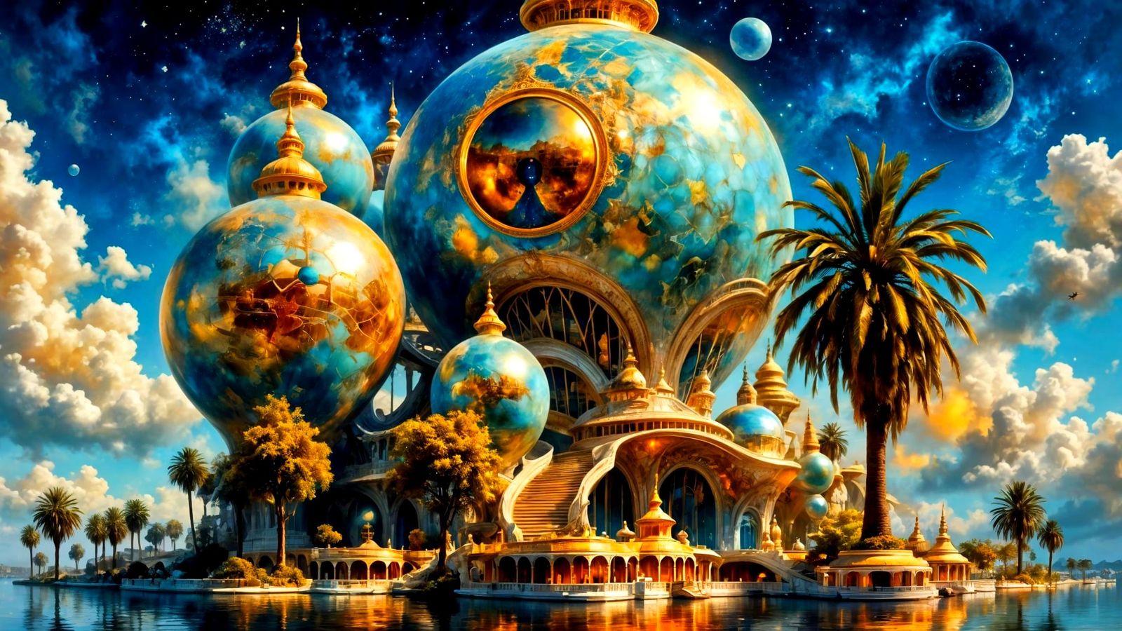 Floating Kingdom of Mythical Bubble Cities