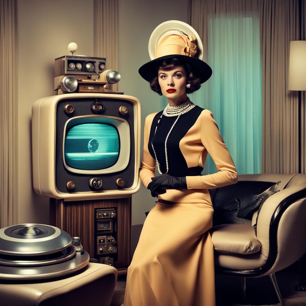 Retrofuturistic Fashion in Coco Chanel Style