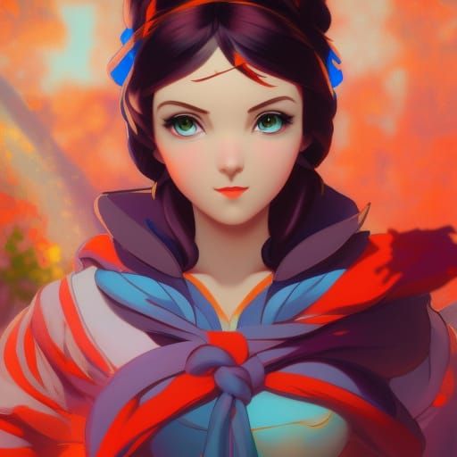 Anime Snow White Concept Art