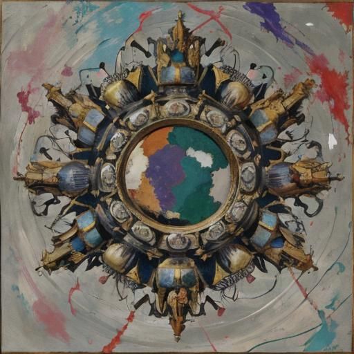 Abstract Expressionist Painting in Rothko Style