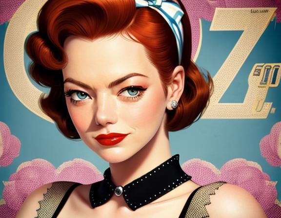Emma Stone / pin-up girl