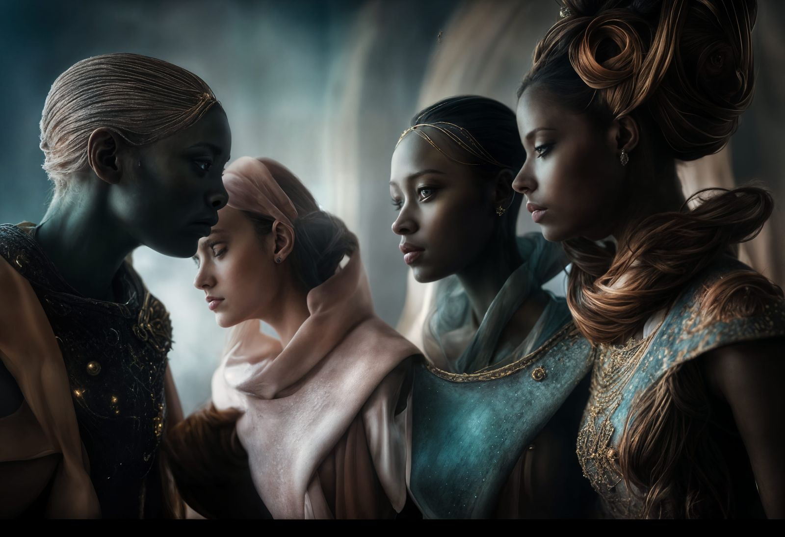 young lawyers in the midst of a mock trial...