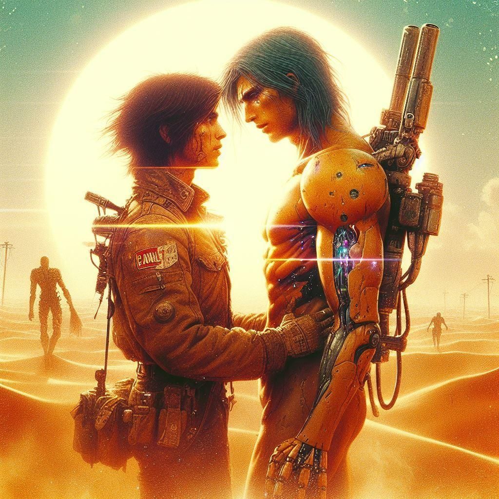 Vibrant Sci-Fi Cityscape with Neon Lights