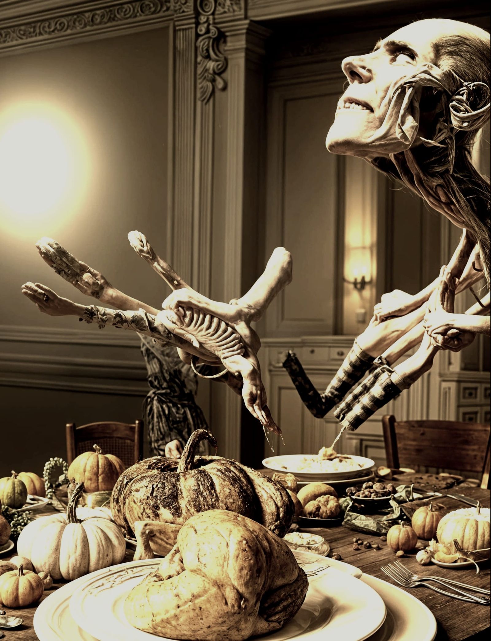 Sinister Thanksgiving Scene in God's Shadow