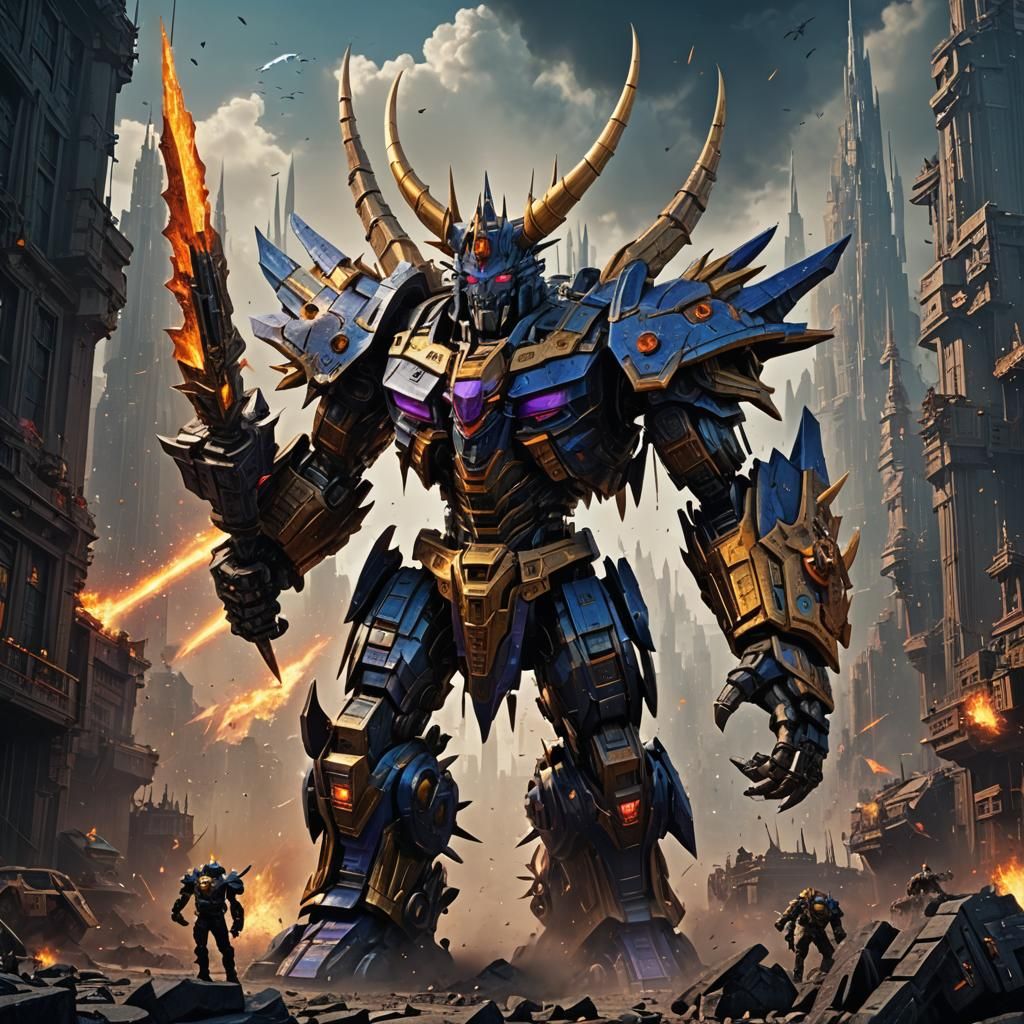 Unicron Decepticon in Detailed Matte Painting