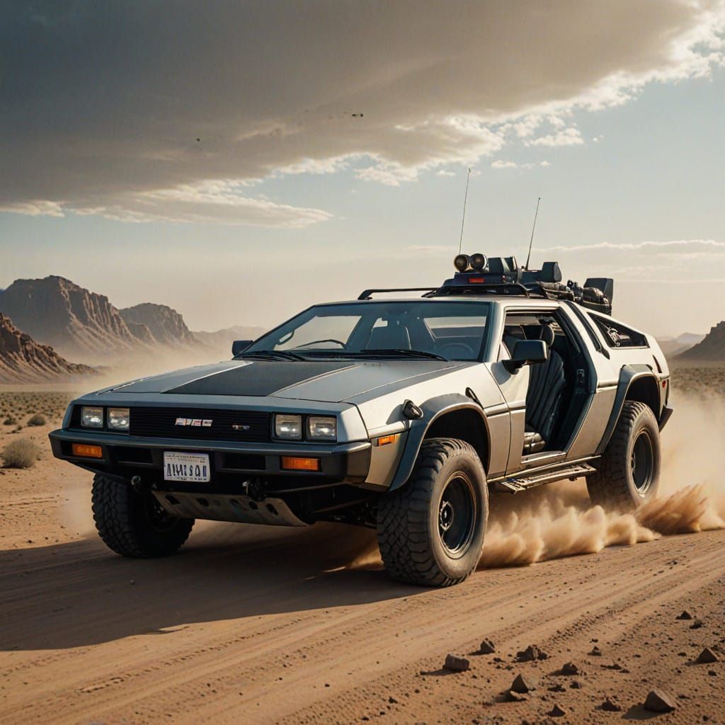 Cyberpunk Desert Storm Chaser
