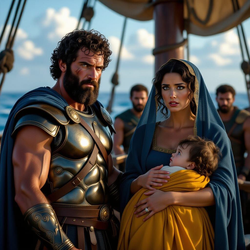 Odysseus's Fury: An Epic Cinematic Scene