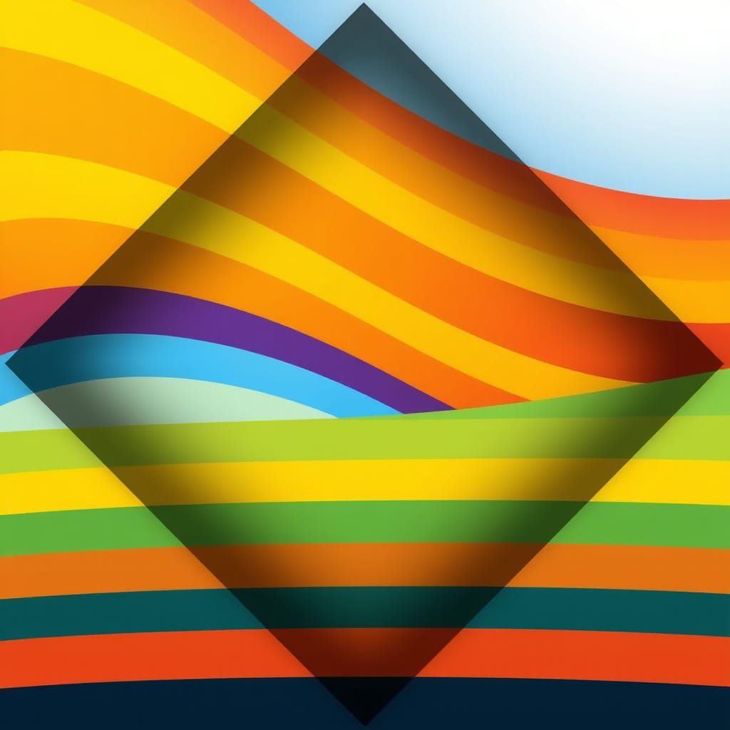 Surreal Seasonal Gradient Pattern in 4K Resolution