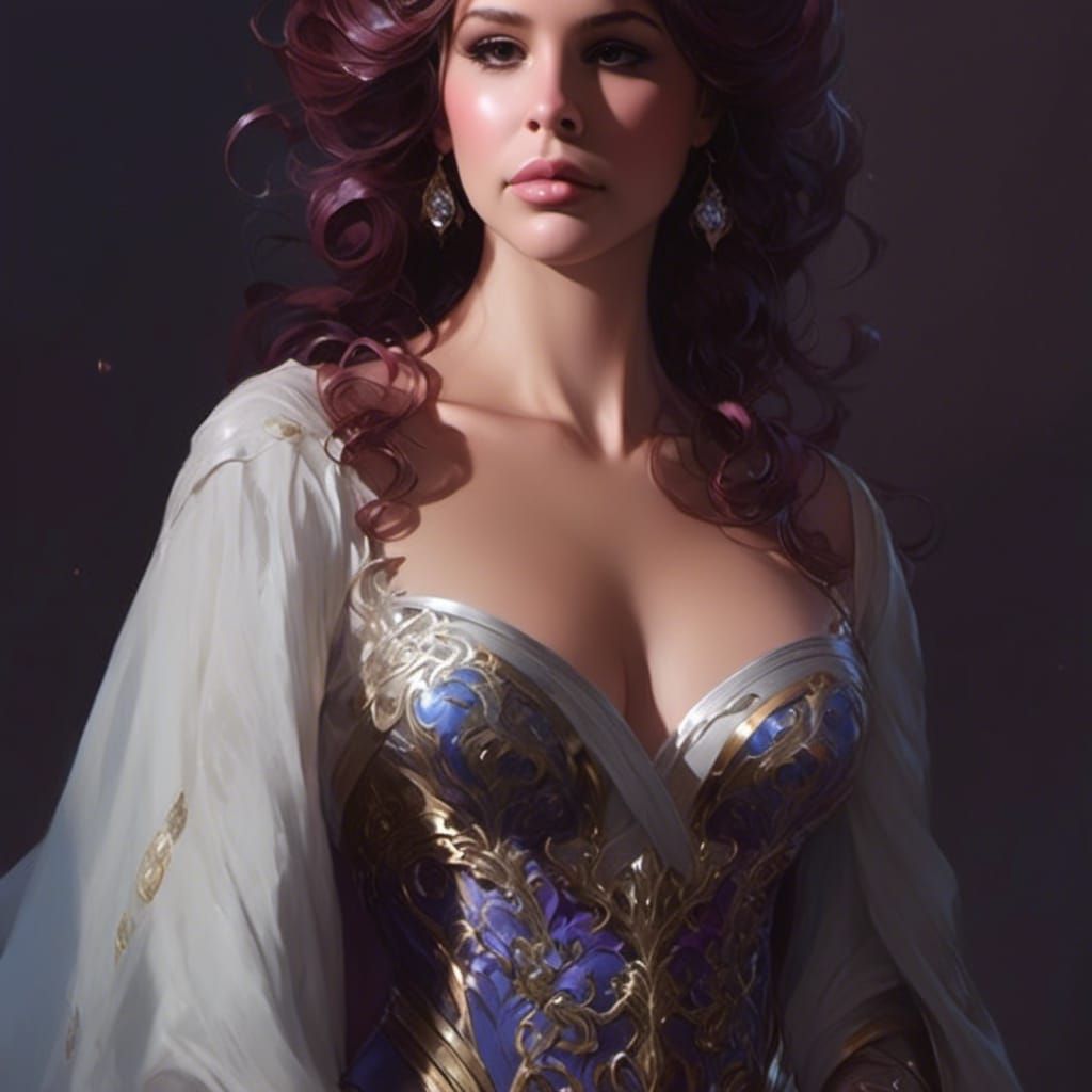 Princess Belle Portrait with Dramatic Lighting