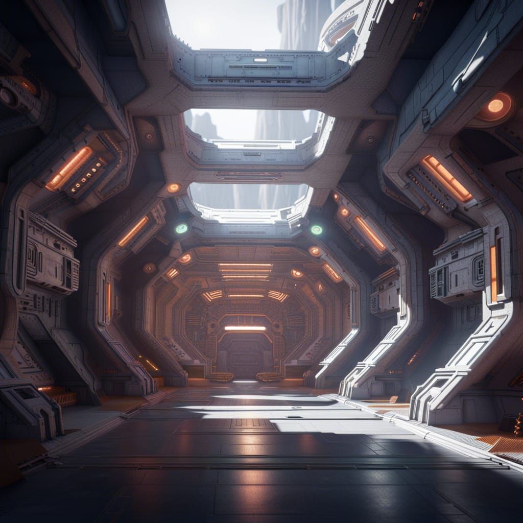 Abandoned Star Wars Spaceport in Space