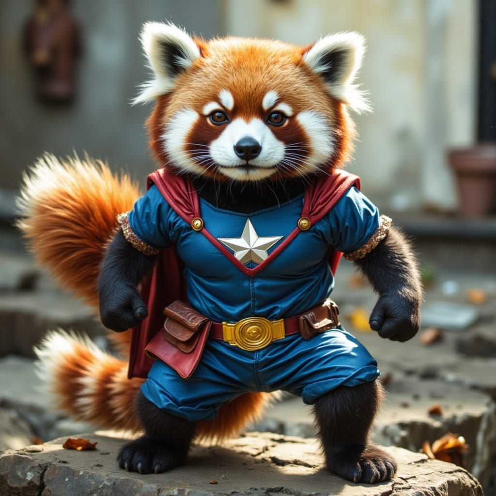 Red Panda Soars as Earth's Mighty Superhero