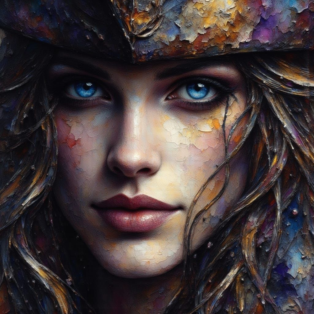Pirate Portrait in Dark Romantic Style