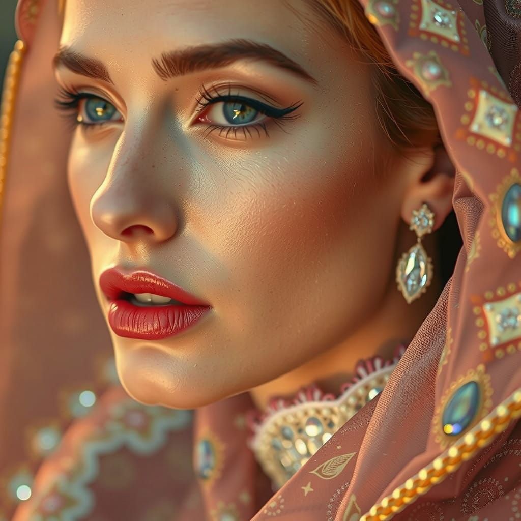 Luminous Digital Fashion Portrait