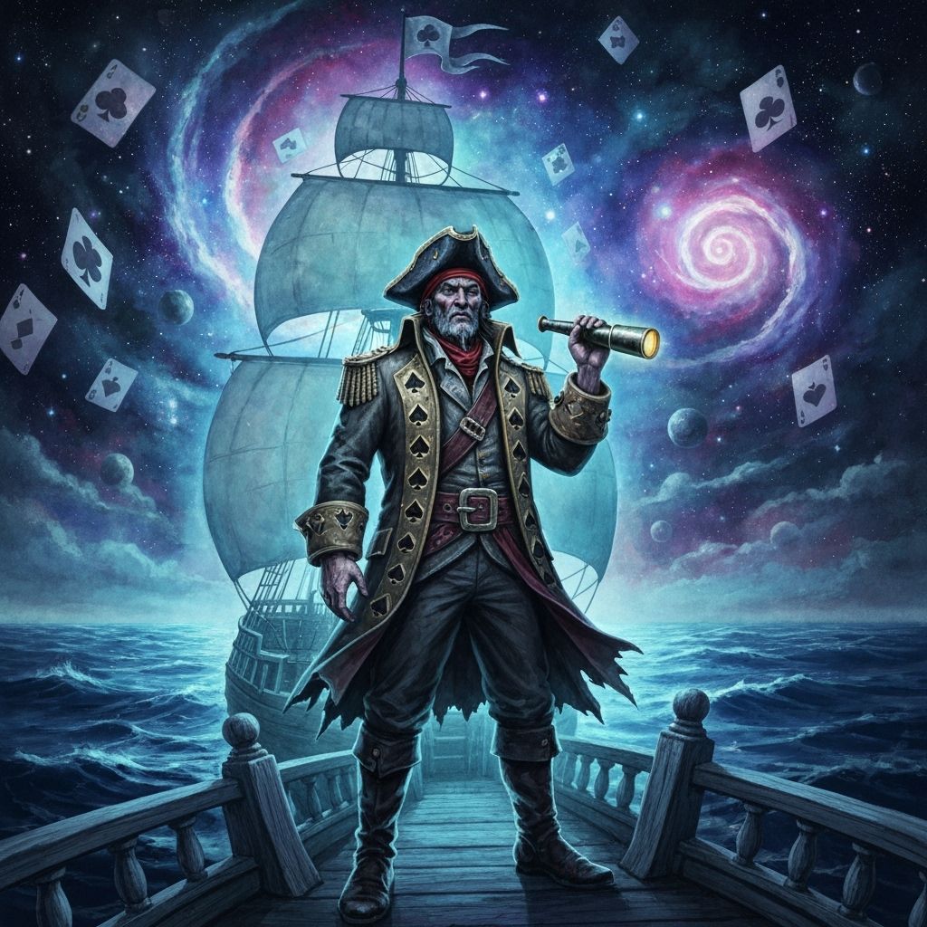 King of Spades Pirate Captain on Spectral Ship
