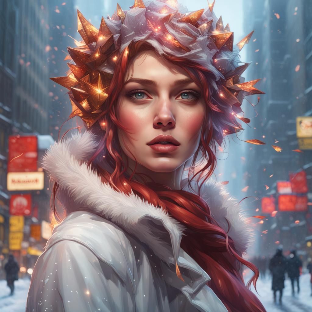 New Year's Gifts Shower New York: Art Nouveau Portrait