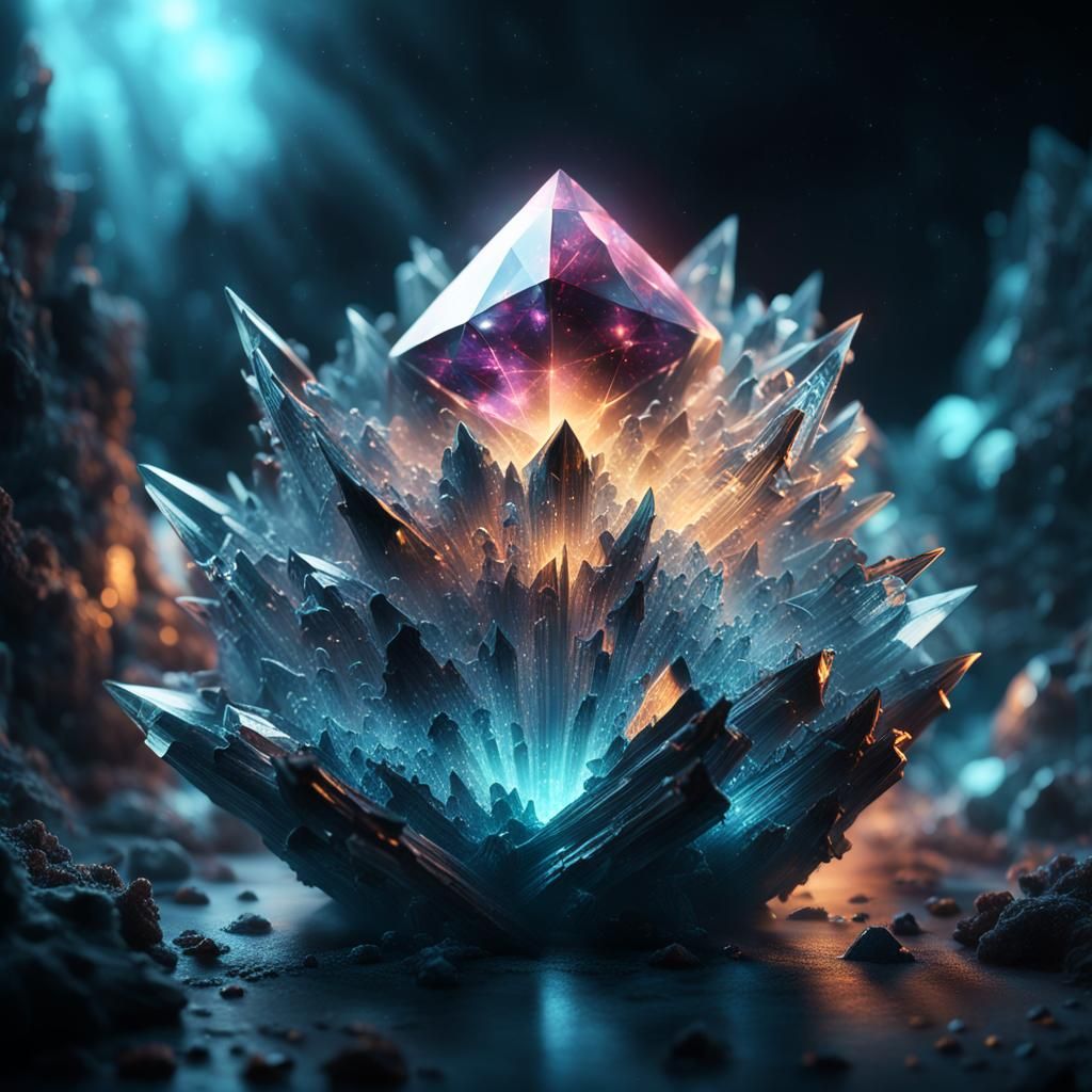 Crystal Emergence in Cosmic Fractals