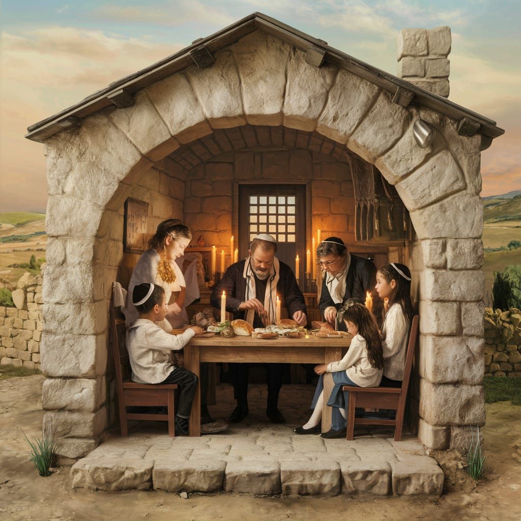 Jewish Family Celebrates Shabbat in a Simple Jerusalem Home