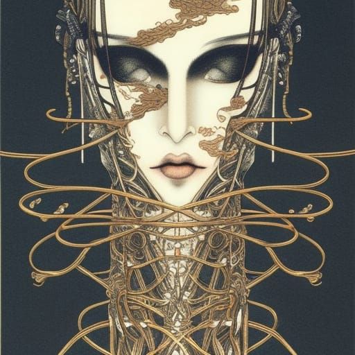 Imprisoned Alien: Technical Drawing in Dystopian Style