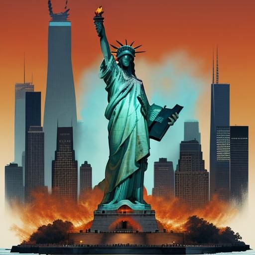 Statue of Liberty as Playboy Cover Art