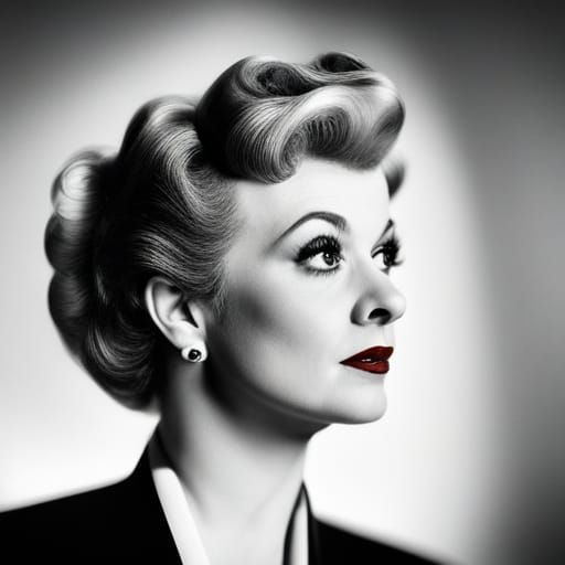 Lucille Ball Origami Papercraft Sculpture