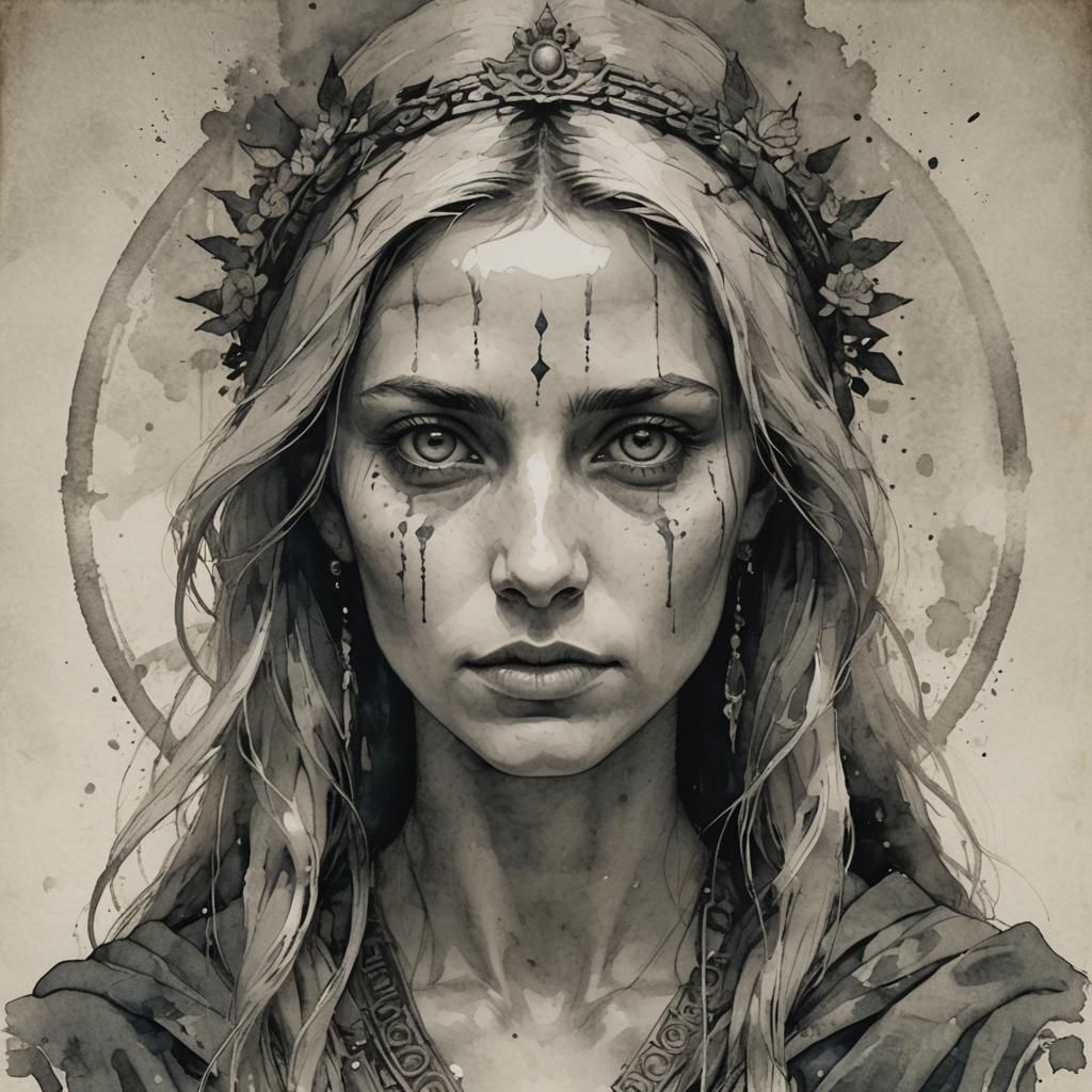 Evocative Portrait of Faith and Remembrance