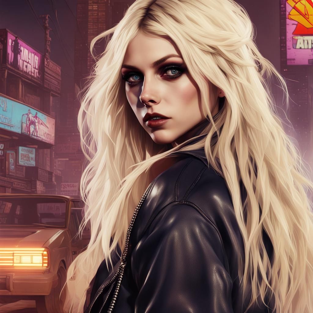 Taylor Momsen in Grand Theft Auto Style