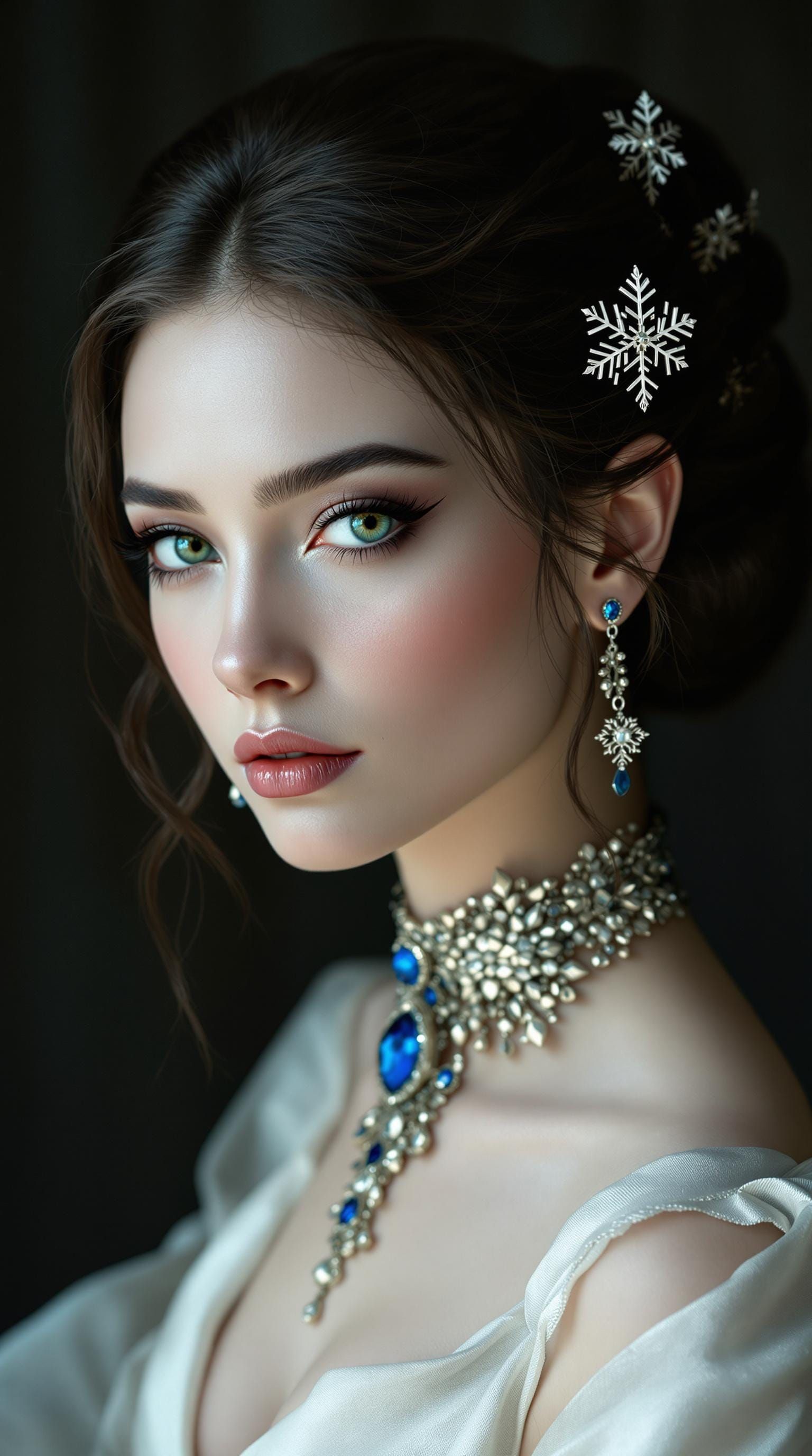 Ethereal Beauty in Art Nouveau Elegance