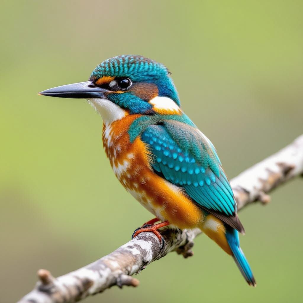 Brilliant Guam Kingfisher Portrait: A Symbol of Extinction