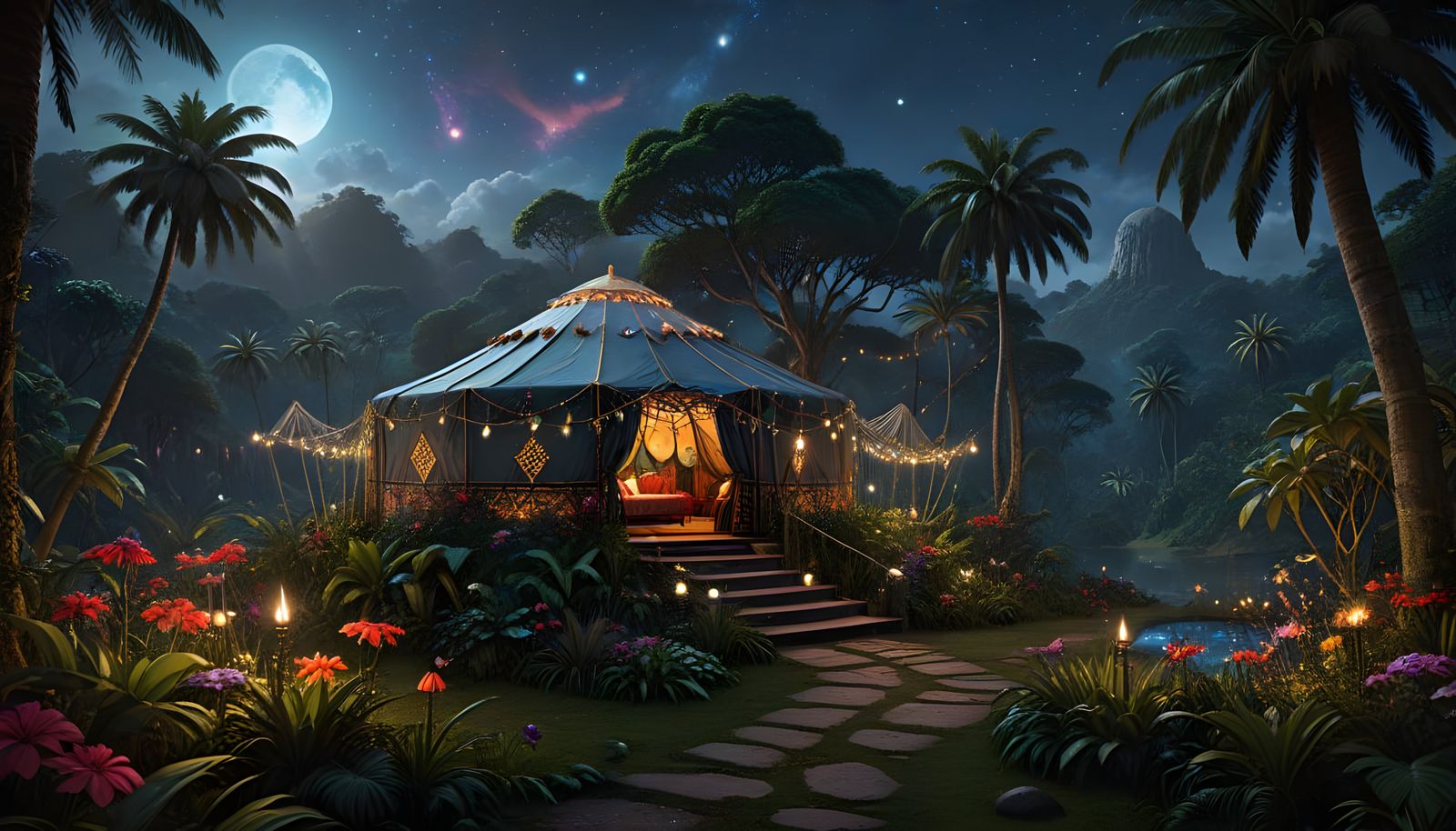 Tropical Rainforest Glamping Under the Cosmos