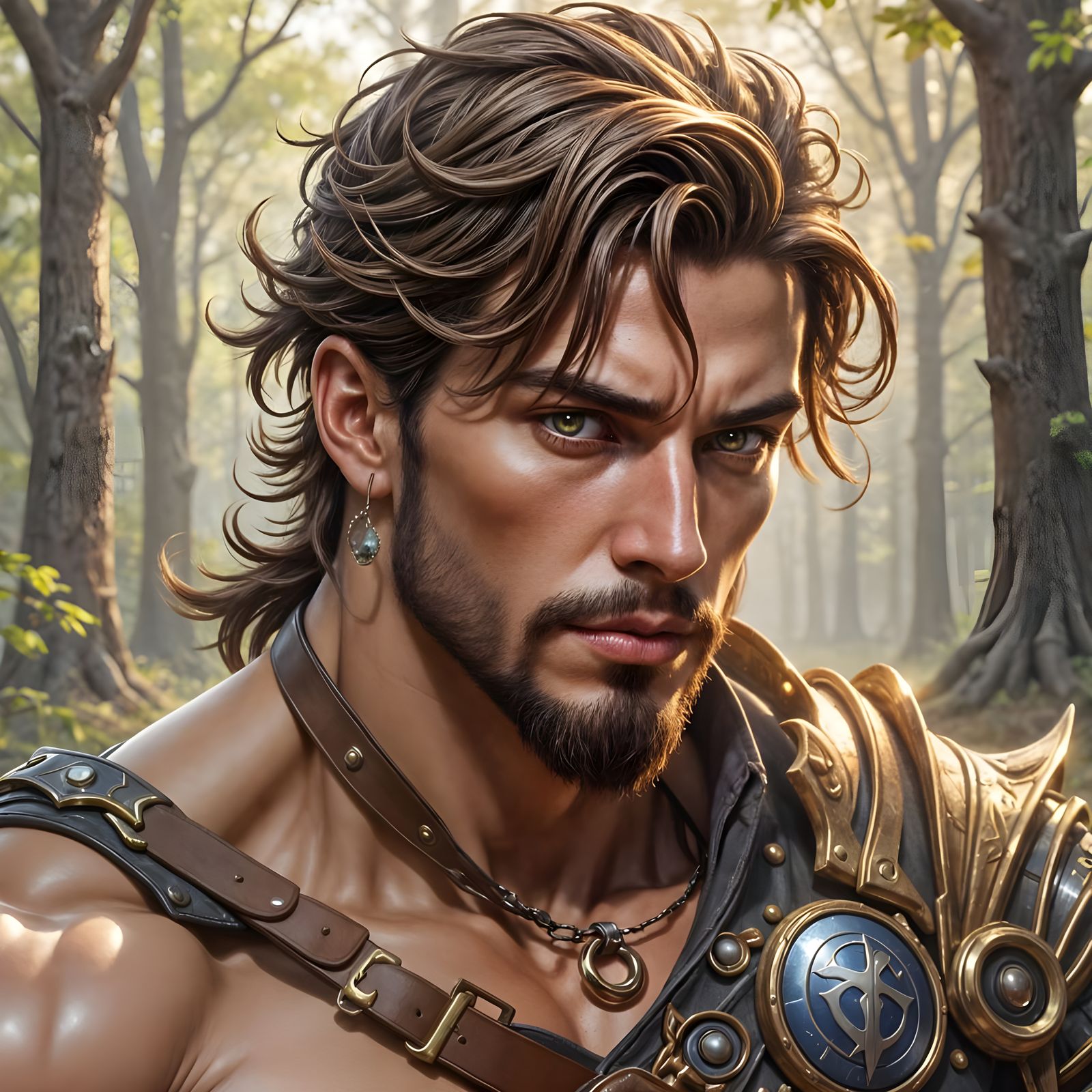 Muscular British Barbarian Concept Art