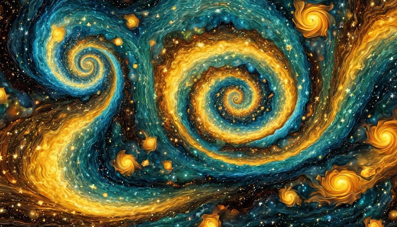 Cosmic Vortex in Vibrant Colors