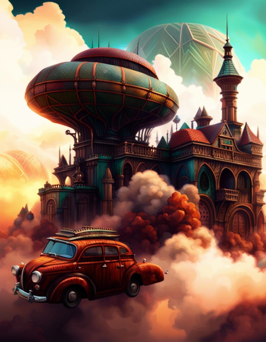 Post-Apocalyptic Skyscraper Built from Cars