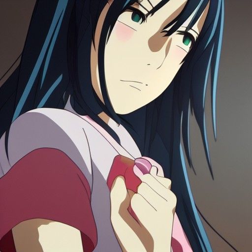 Yandere in Studio Ghibli Anime Style