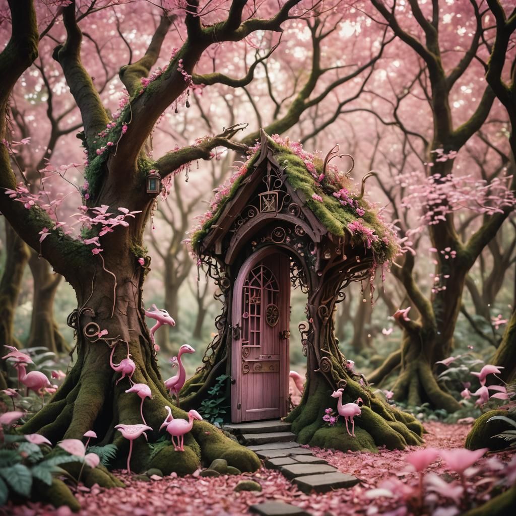 Enchanted Forest with Mythical Creatures: Professional Photo...