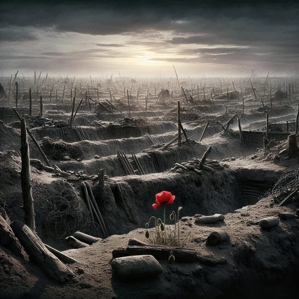 WWI Battlefield: A Poppy of Hope