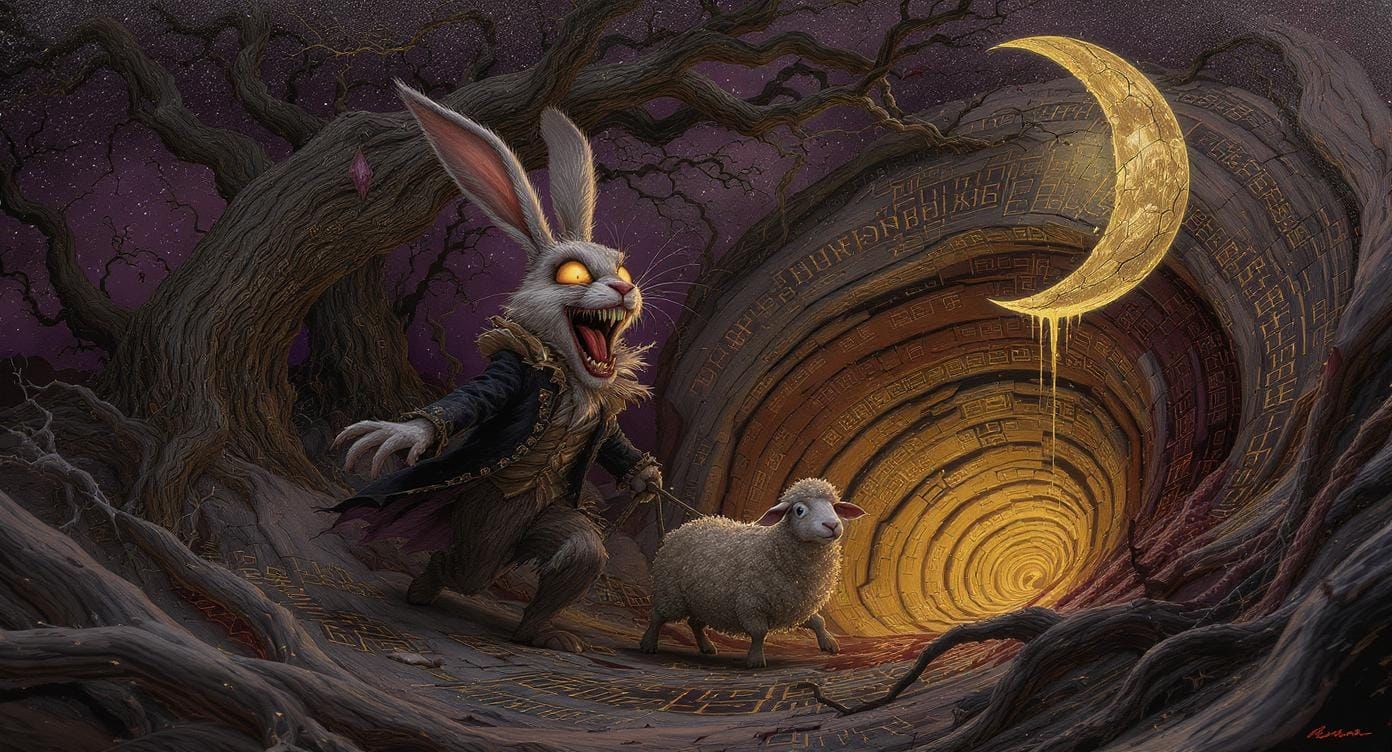 Deranged Bunny and the Glowing Rabbit Hole