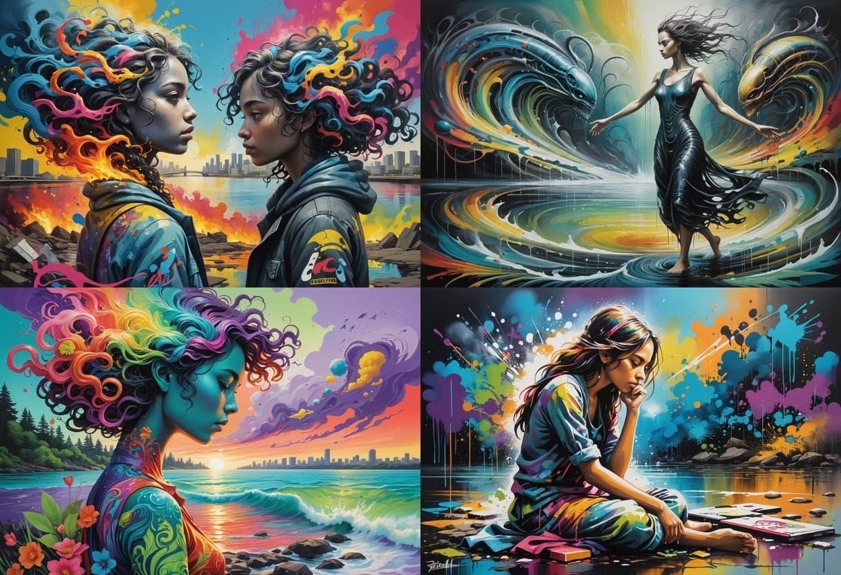 Graffiti Goddess by the Rivers