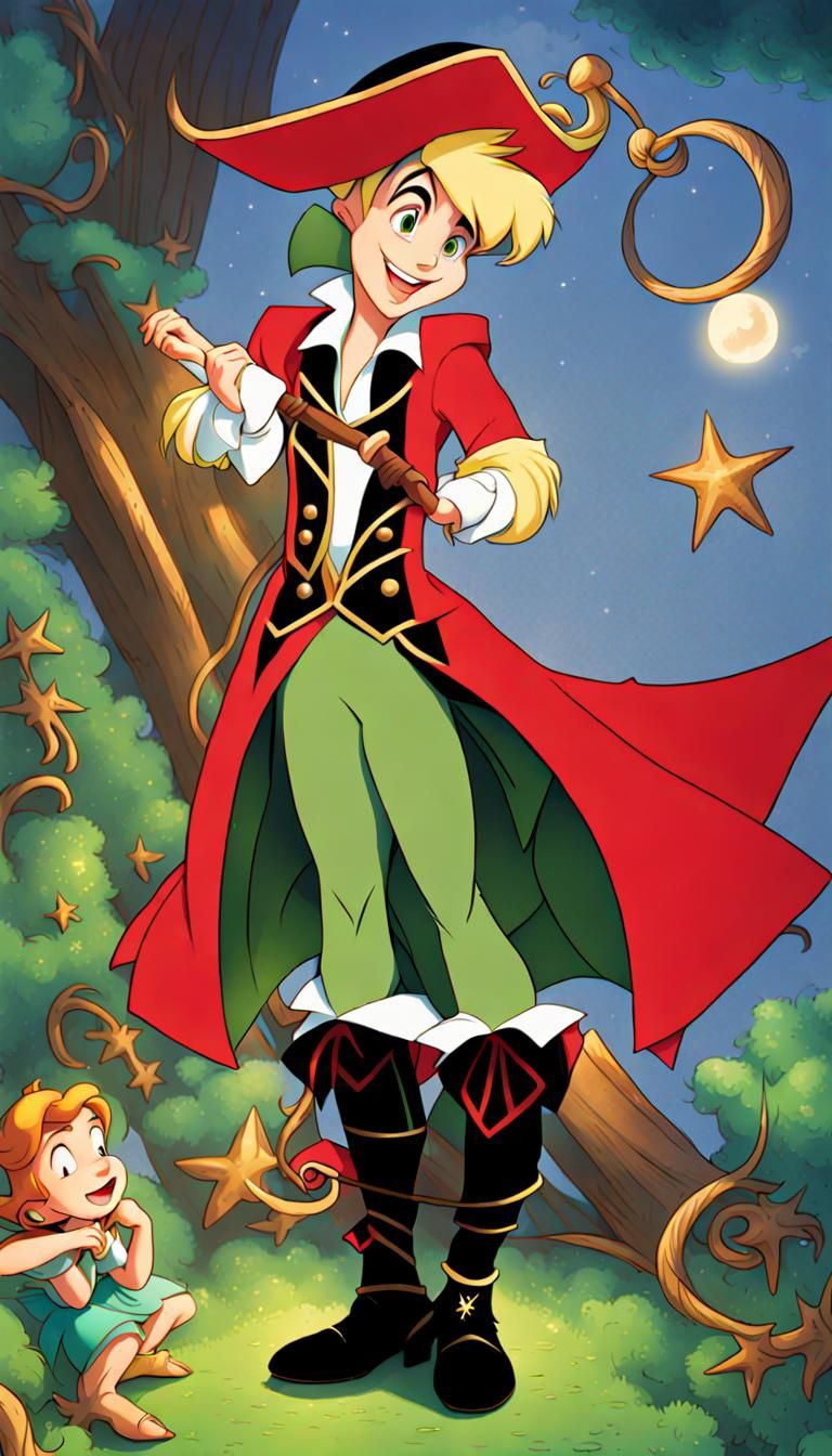Tinkerbell as Captain Hook: A Whimsical Transformation
