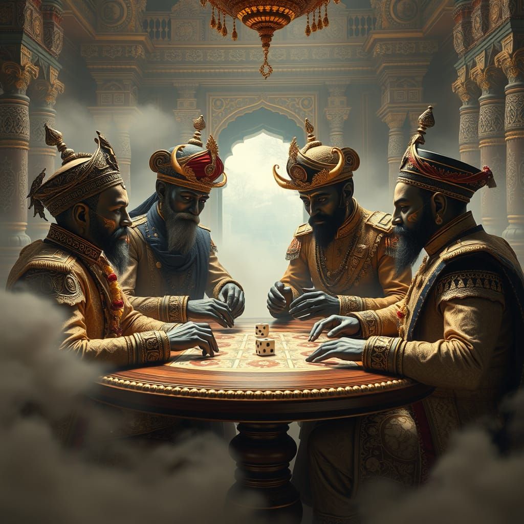 Sentient Cards Gamble in Floating Mysore Palace