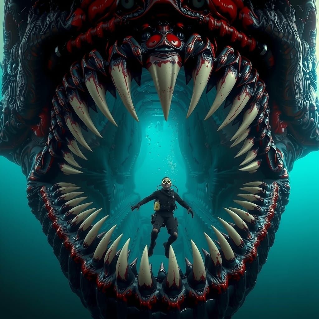 Cosmic Horror: Bioluminescent Whale-Like Creature Lurks in D...