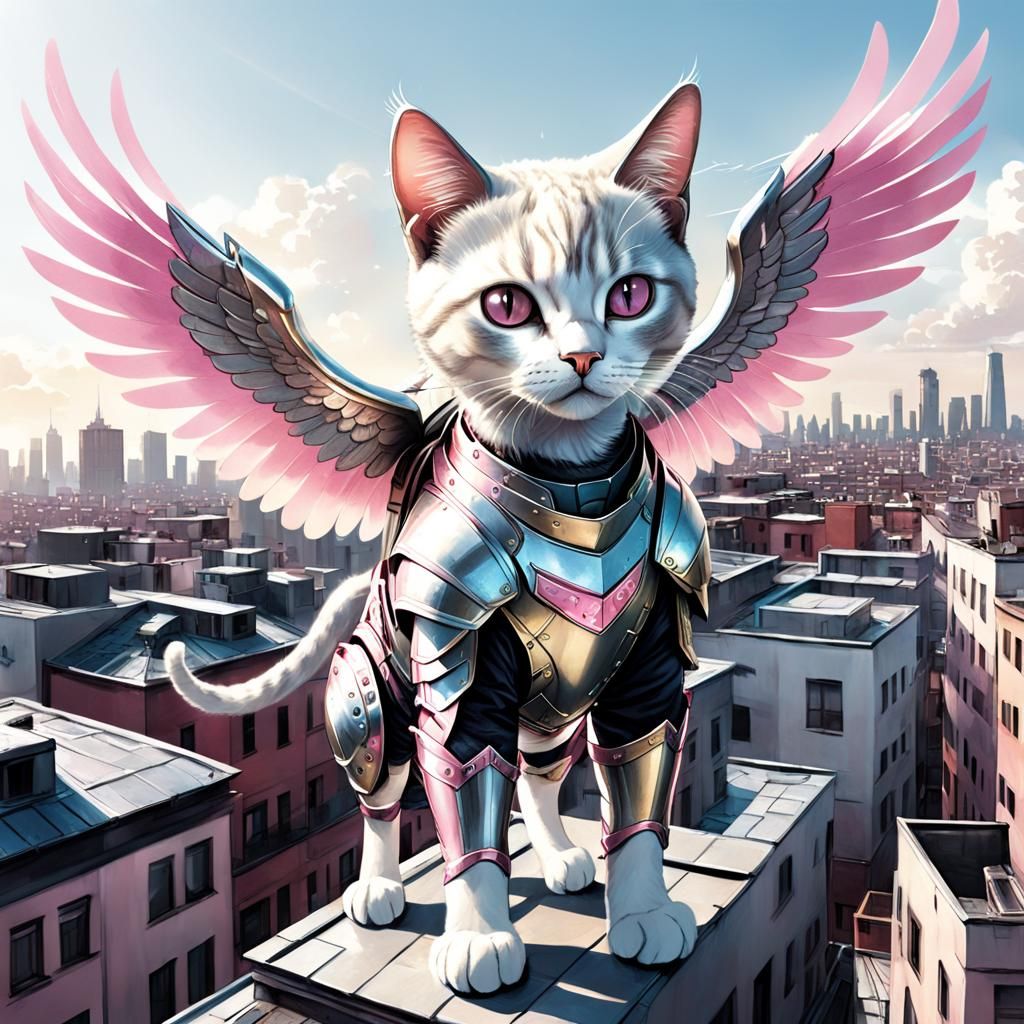 Cat in medieval armor 🛡️​⚔️​