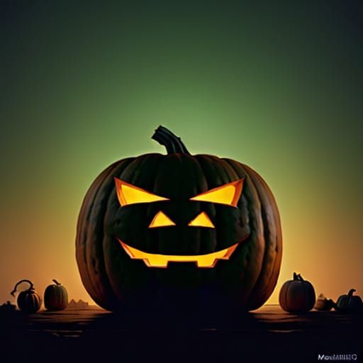 Cactus Pumpkin Carving Outline in Anime Style